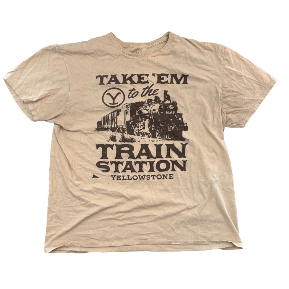 Yellowstone Tan Graphic Tee